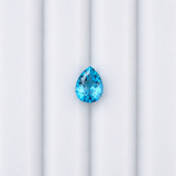 Brazilian Swiss Blue Topaz Pear 6x4mm to 16x11mm – Natural Earth Mined Irradiated Loose Gemstone – One Stone