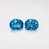 Brazilian Swiss Blue Topaz Oval 5x3mm to 12x10mm – Natural Earth Mined Irradiated Loose Gemstone – One Stone