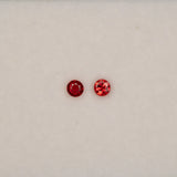0.12 carat natural Ceylon orange sapphire round 3mm loose gemstone – view 2