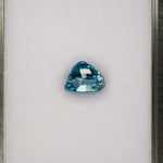 natural cambodian blue zircon cushion loose gemstone
