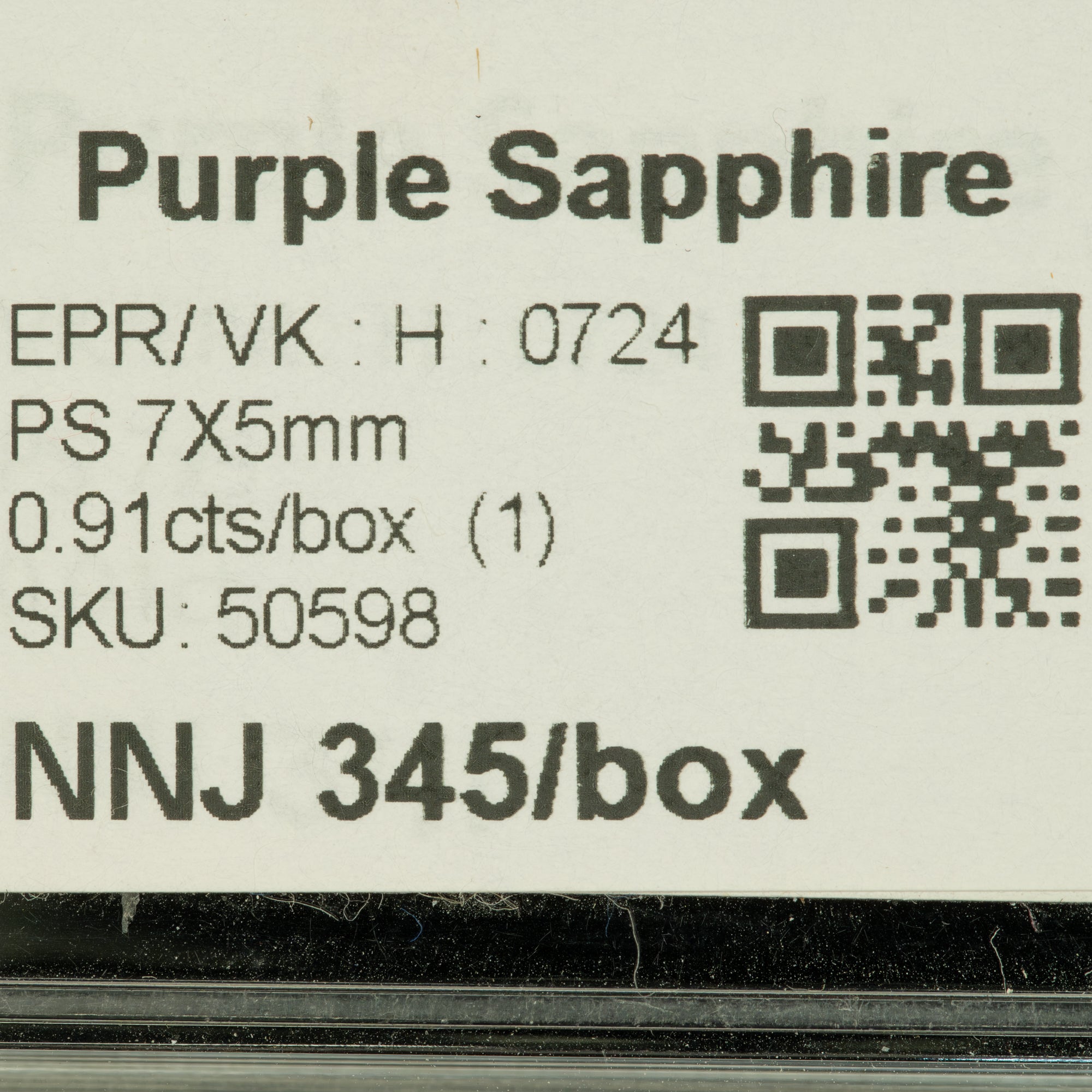 0.94 carat natural purple sapphire pear 7x5mm loose gemstone – view 7