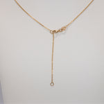 14K yellow gold zambian emerald necklace