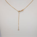 14K yellow gold zambian emerald necklace
