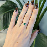 14K Yellow Gold Zambian Emerald Ring