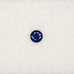 0.65 carat natural blue sapphire, round 5.5mm loose gemstone