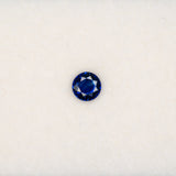 0.65 carat natural blue sapphire, round 5.5mm loose gemstone
