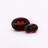 Natural Oval Cut Red Garnet – Calibrated Loose Faceted Gemstone for Jewelry Making