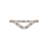 Avni 14K Solid Gold Band Setting W Natural Diamonds | Stackable Rings