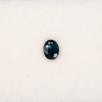 0.7 carat natural blue sapphire, oval 6.3x4.9mm loose gemstone