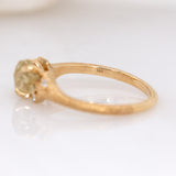 Maria 14K Yellow Gold Canary Diamond and Natural Diamond Accents Ring | OV 8.5x7mm