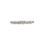 Natural Earth Mined Diamond Bezel Band in Solid 14K Gold – Stackable Minimalist Wedding Ring, Everyday Fine Jewelry