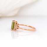Nuri 14K Rose Gold Sphene and Diamond Ring | EM 8x6mm