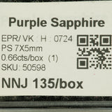 0.94 carat natural purple sapphire pear 7x5mm loose gemstone – view 9