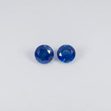 0.46 carat natural blue sapphire round 4.5mm loose gemstone – view 2
