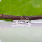 14K white gold diamond band