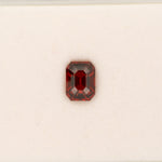 2.4ct Spessartite Garnet emerald cut 8x6mm loose orange gemstone