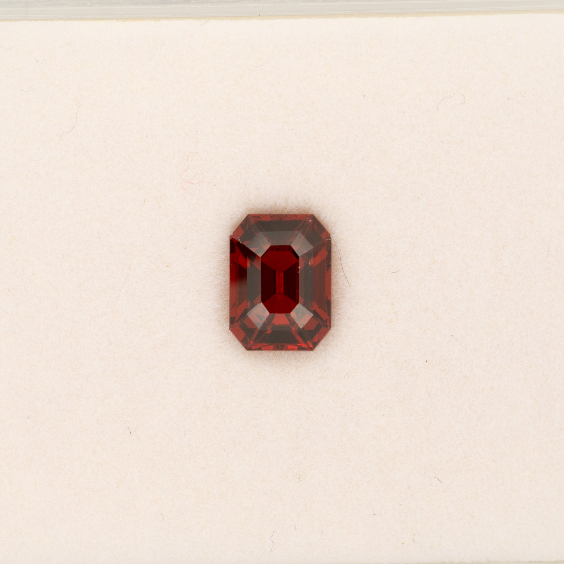 2.4ct Spessartite Garnet emerald cut 8x6mm loose orange gemstone