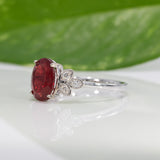 14K White Gold Tibetan Sunstone Ring