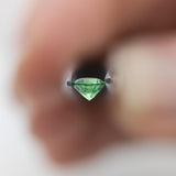 Natural Vivid Green Tsavorite Garnet 4mm Round Cut – Forest Green Loose Gemstone, Rare Brilliant Collector Stone