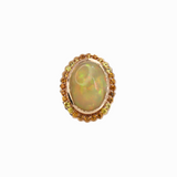 Archi 14K Solid Rose Gold Opal Ring | Oval Shape 18x13mm