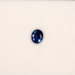 0.83 carat natural blue sapphire oval 6x5mm loose gemstone – view 2