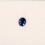 0.83 carat natural blue sapphire oval 6x5mm loose gemstone – view 2