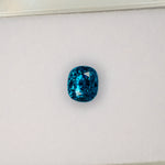 natural cambodian blue zircon oval loose gemstone