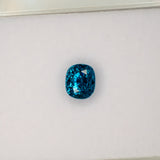 natural cambodian blue zircon oval loose gemstone