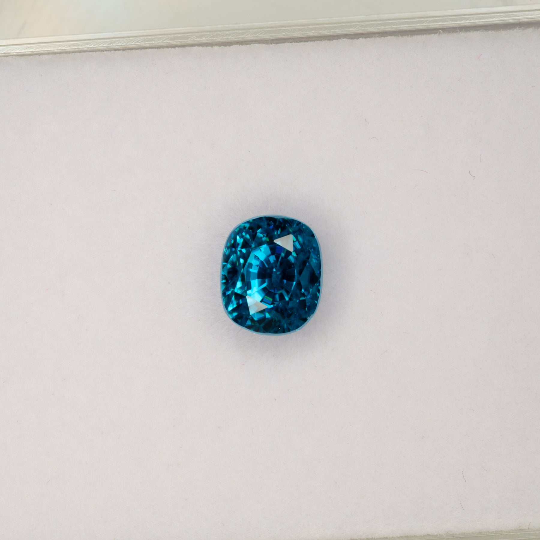 natural cambodian blue zircon oval loose gemstone