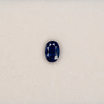 1.14 carat natural blue sapphire, oval 6.6x4.5mm loose gemstone