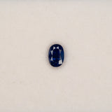 1.14 carat natural blue sapphire, oval 6.6x4.5mm loose gemstone