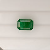 4.22ct zambian emerald emerald cut 11.9x8mm loose green gemstone