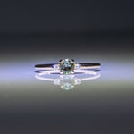 14K yellow gold alexandrite ring