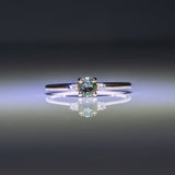 14K yellow gold alexandrite ring