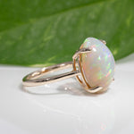 14K yellow gold ethiopian opal ring
