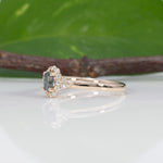 14K yellow gold alexandrite ring