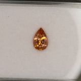 Natural Brazilian Imperial Topaz Pear Cut Loose Gem ~1.97cts - Rare Earth-Mined Gemstone