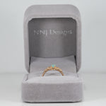 14K yellow gold paraiba tourmaline ring