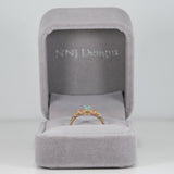 14K yellow gold paraiba tourmaline ring