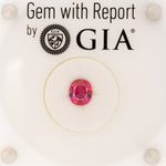 GIA certified natural pink sapphire oval loose gemstone