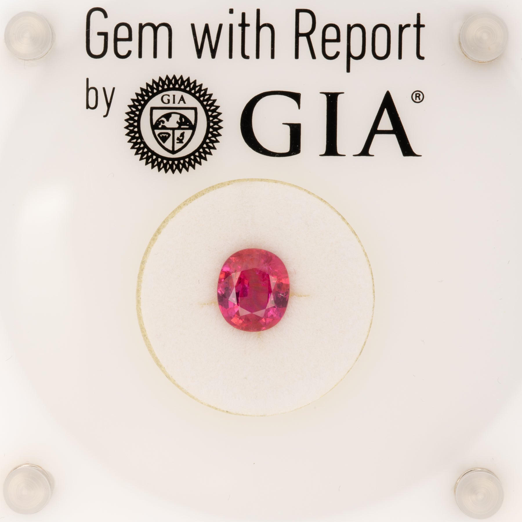 GIA certified natural pink sapphire oval loose gemstone