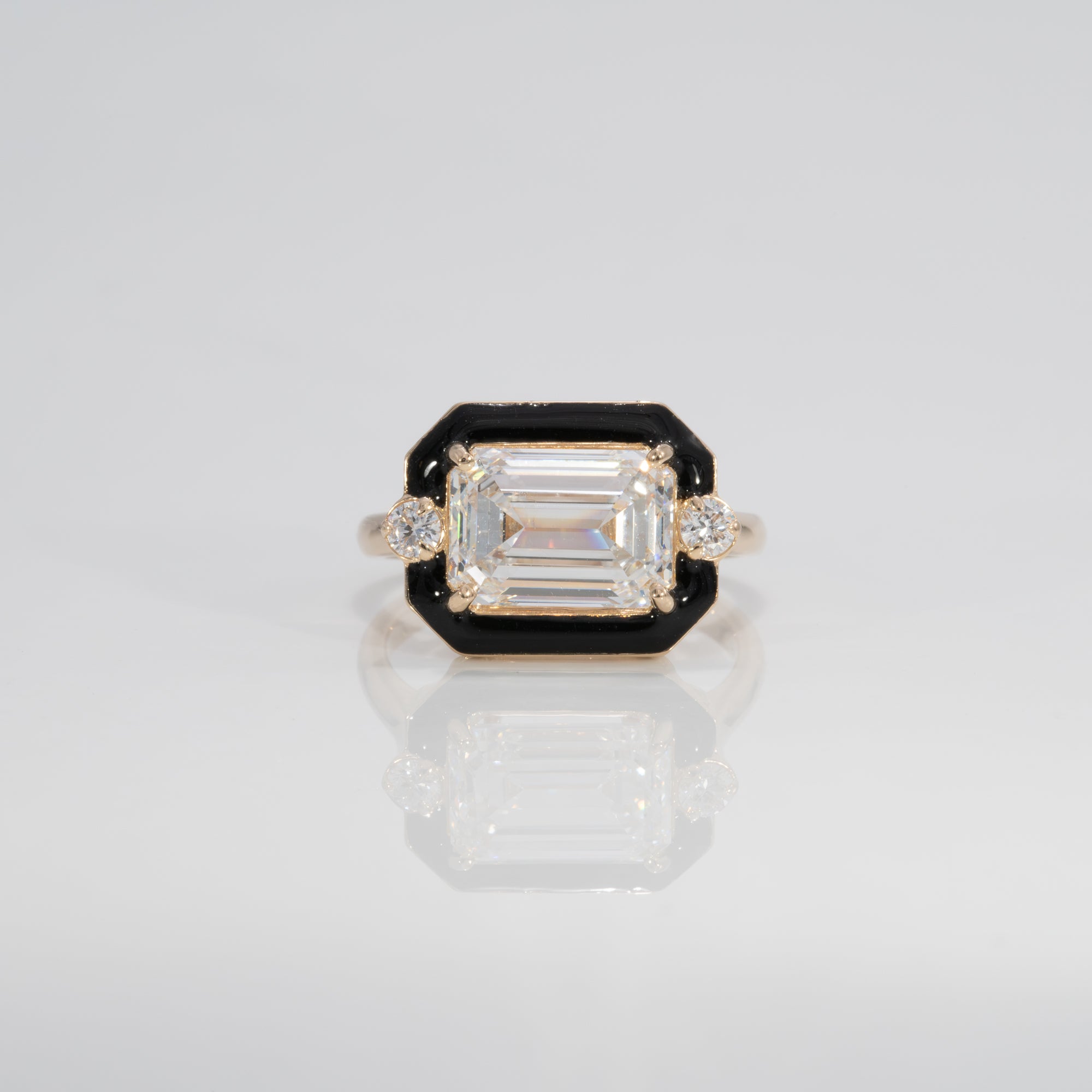 14K Yellow Gold Lab Grown Diamond Ring