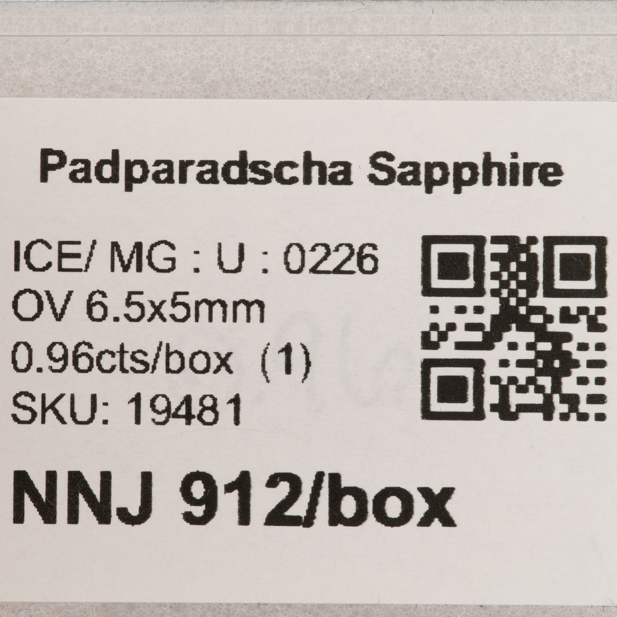 0.96 carat natural padparadscha sapphire oval 6.5x5mm loose gemstone – view 2
