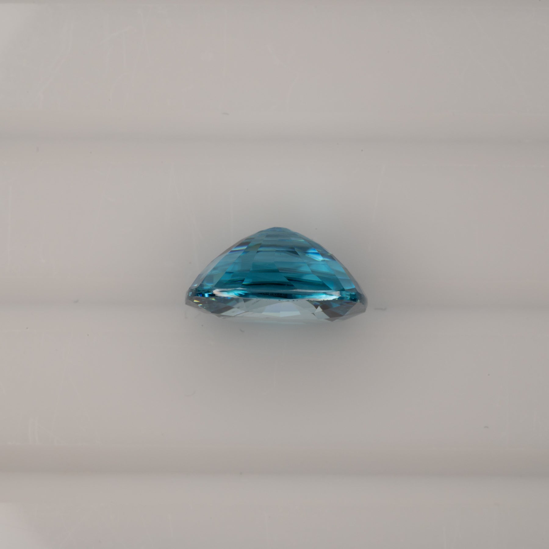 natural cambodian blue zircon cushion loose gemstone