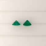 1.23ct zambian emerald asscher 6.5mm loose green gemstone
