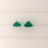 1.23ct zambian emerald asscher 6.5mm loose green gemstone