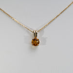 14K Yellow Gold Citrine Pendant