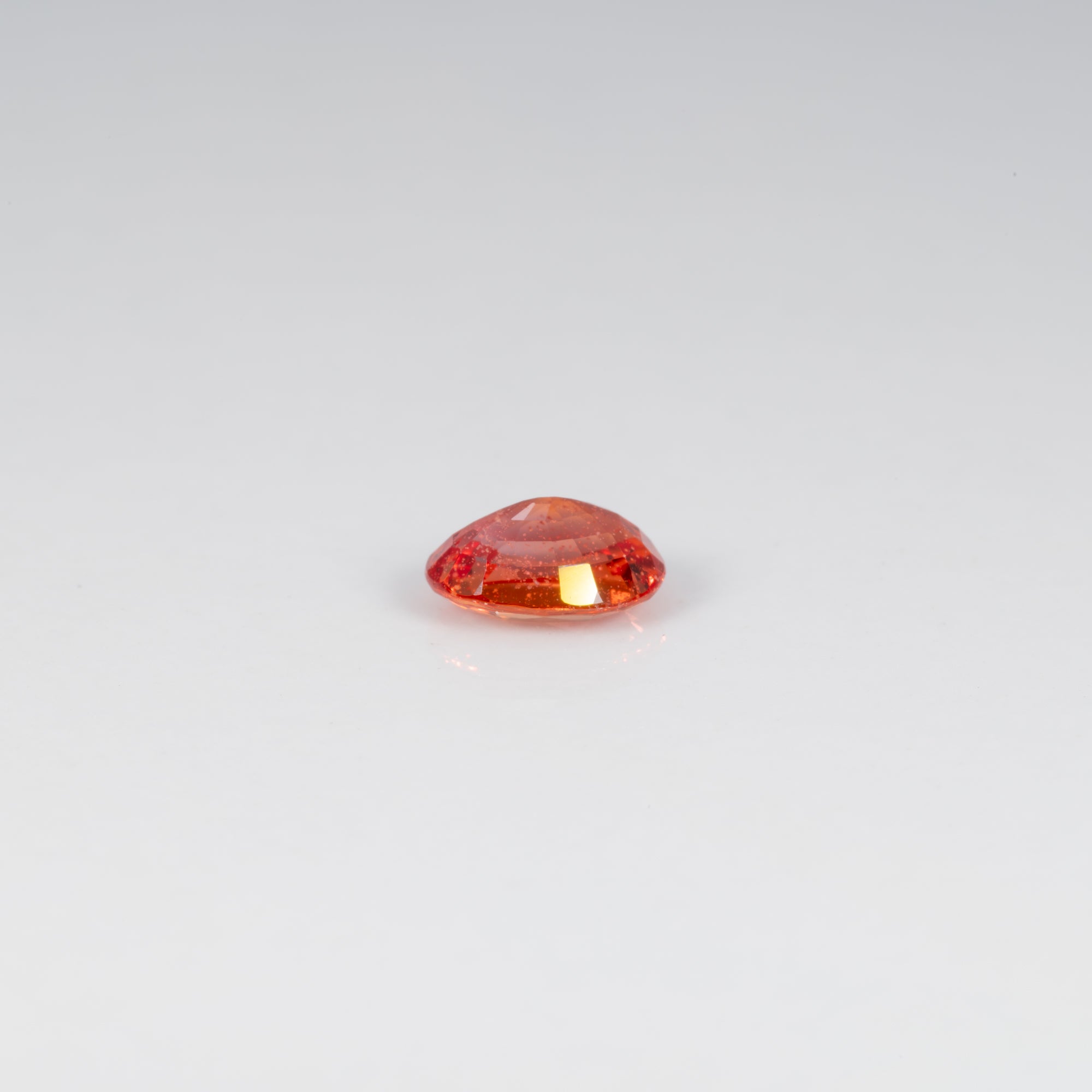 1.01 carat natural Ceylon padparadscha sapphire oval 6.7x5.1mm loose gemstone – view 4