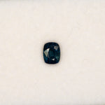 1.36 carat natural peacock sapphire, cushion 6.8x5.3mm loose gemstone