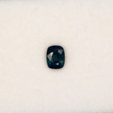 1.36 carat natural peacock sapphire, cushion 6.8x5.3mm loose gemstone
